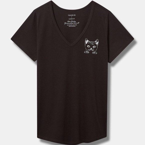 torrid Tops - TORRID NWT Cat Classic Fit Signature Jersey Tee